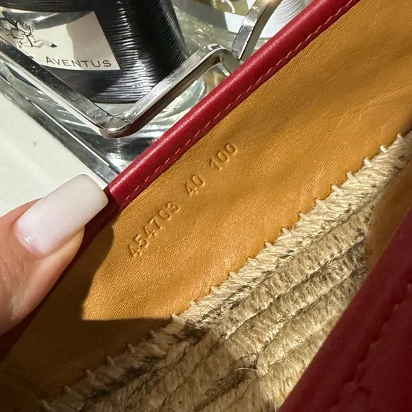 Gucci Crimson Espadrille Women's Shoes - Picture 4 of 6